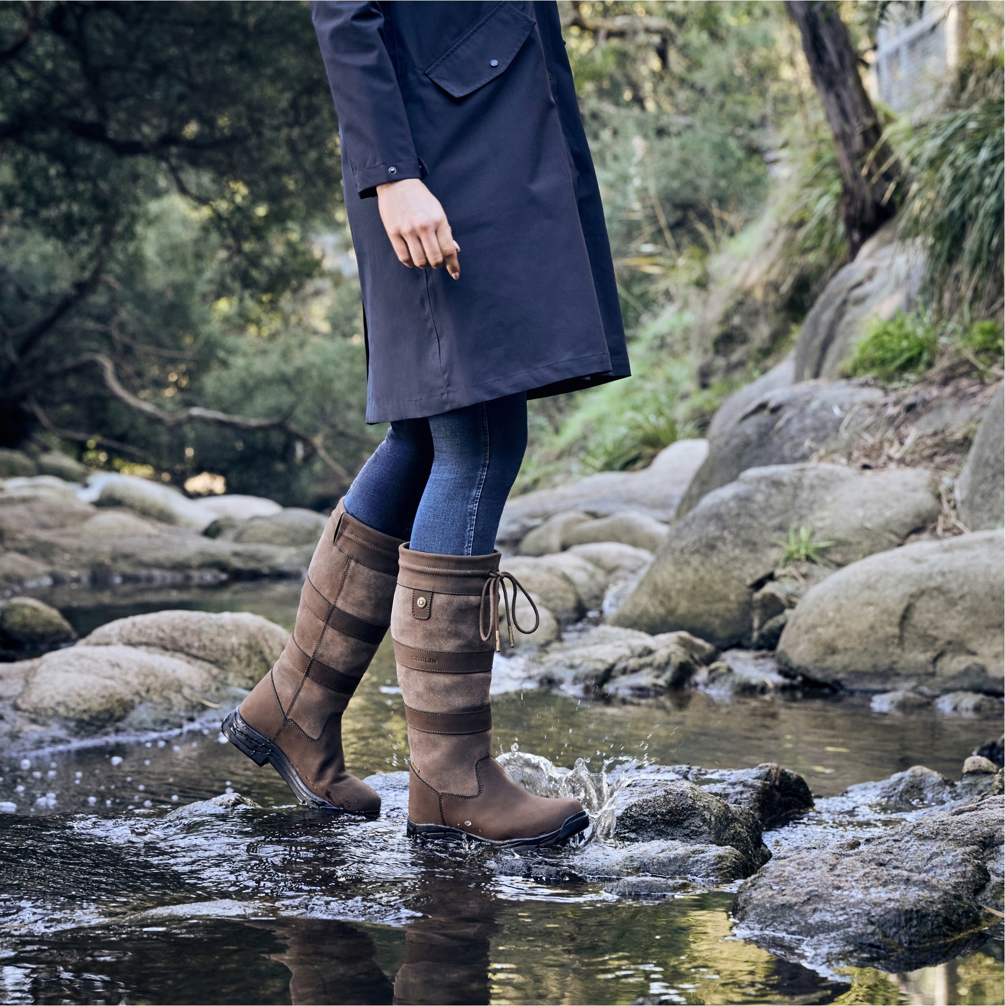 Dublin Damen Fluss Stiefel IV 1026061 - Chocolate